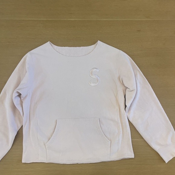 Supreme Tops - Supreme Reworked Tonal S Logo Sweatshirt